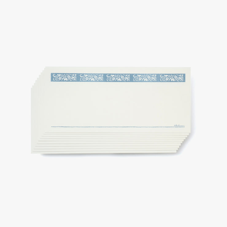 Single note Floral Blue grey