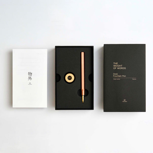 Classic Revolve-Desk Fountain Pen(Black M)