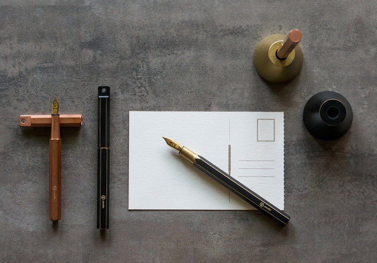 Classic Revolve-Desk Fountain Pen(Copper F)