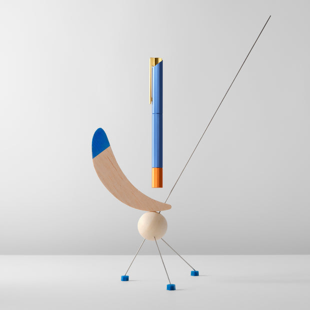Glamour Evolve - Bihex Rollerball Pen (Blue Gin)