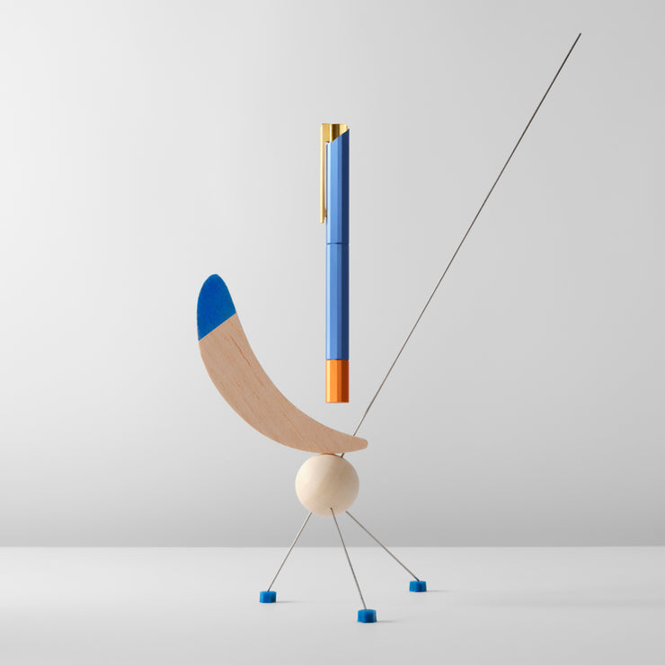 Glamour Evolve - Bihex Rollerball Pen (Blue Gin)