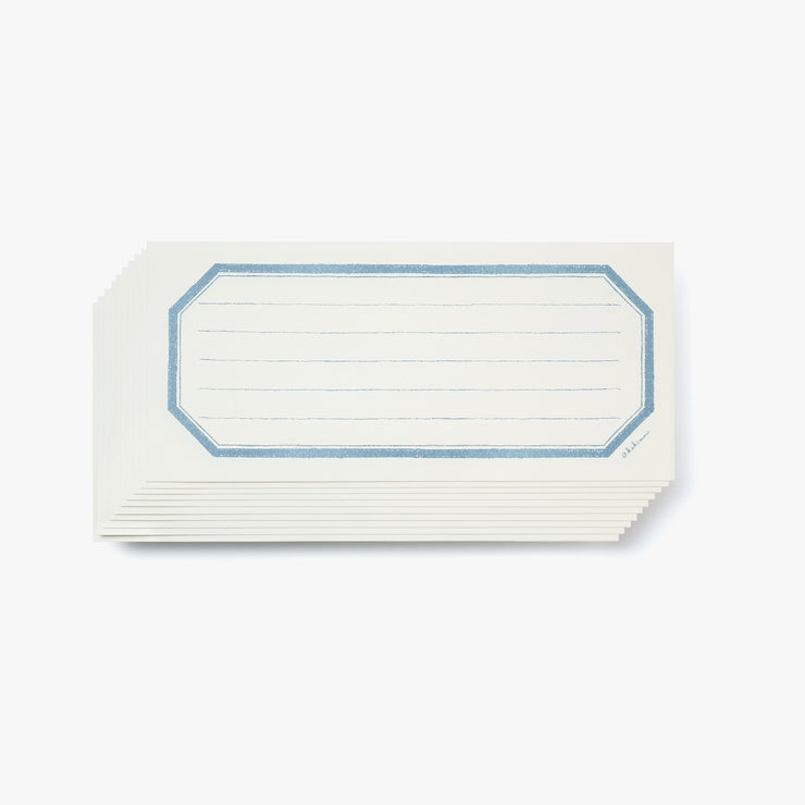 Single note Lined Blue grey