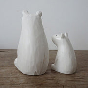 Wooden animal Sitting Polar Bear Child
