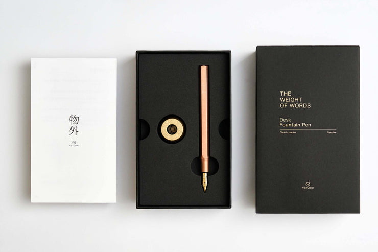 Classic Revolve-Desk Fountain Pen(Black M)