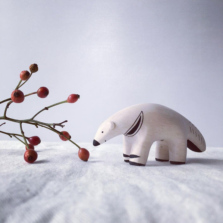 Pole pole wooden animal Anteater