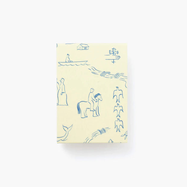 Mini note cover Palmehuset / History Ivory