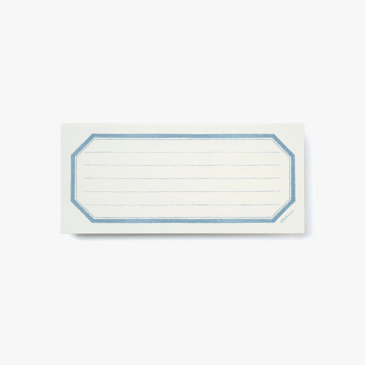 Single note Lined Blue grey