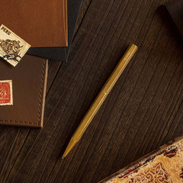 Classic Revolve-Slim Ballpoint Pen(Brass)