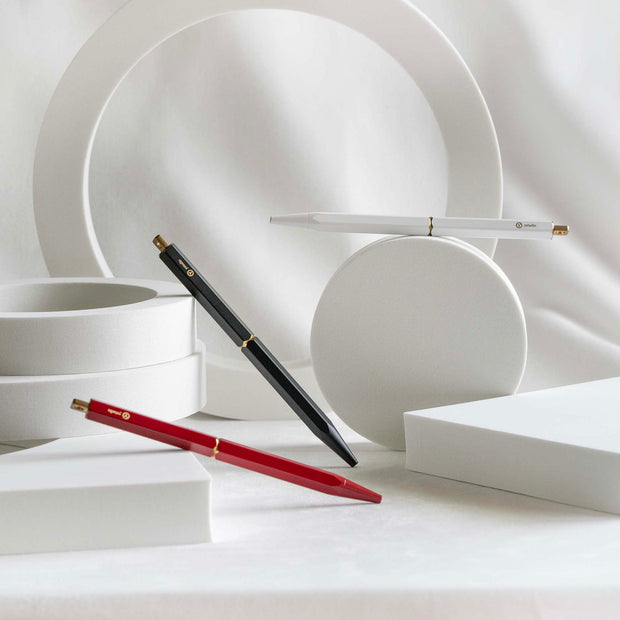 Classic Revolve-Portable Ballpoint Pen (White)