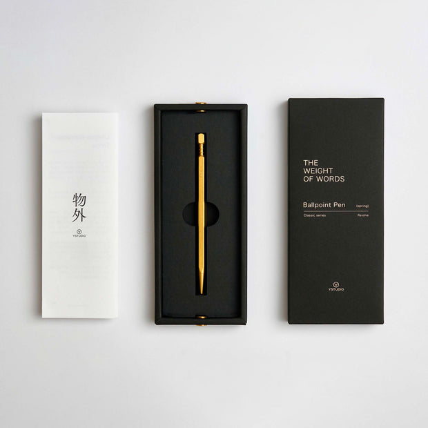 Classic Revolve-Spring Ballpoint Pen(Brass)