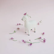 Pole pole wooden animal Alpaca