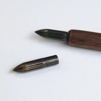 Metal nib - Antique brass