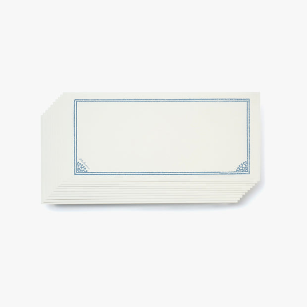 Single note Framed Blue grey