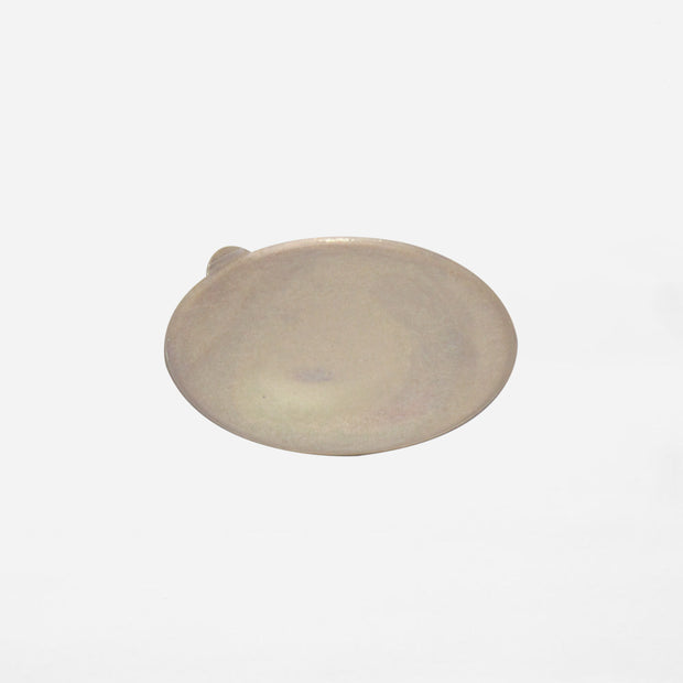BRASS  GRIP CIRCLE PLATE ANTIQUE BRASS