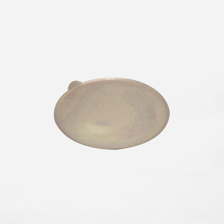 BRASS  GRIP CIRCLE PLATE ANTIQUE BRASS