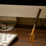 BRASS PEN STAND SOLID