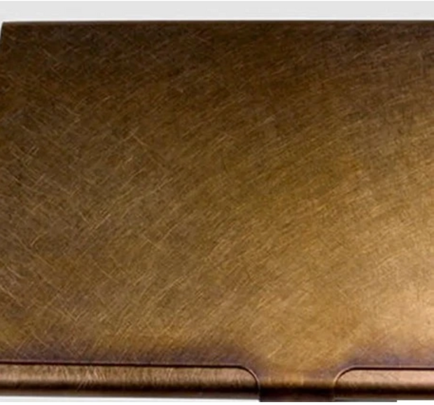 BRASS BOX CARDCASE RUST
