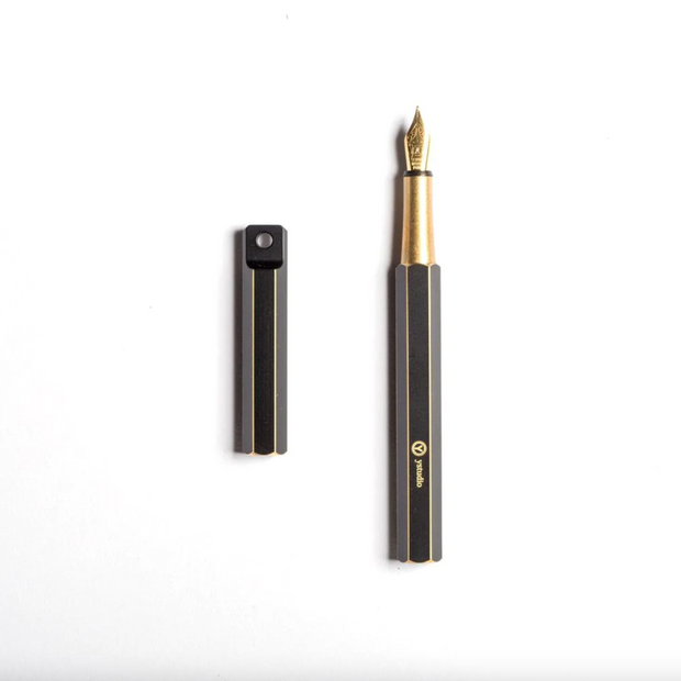 Classic Revolve-Portable Fountain Pen(Black M)