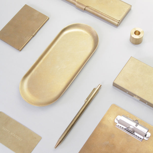 BRASS BOX CARDCASE SOLID