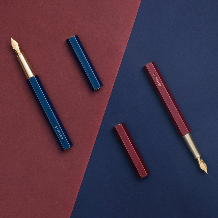 Classic Revolve-Fountain Pen(Red M)