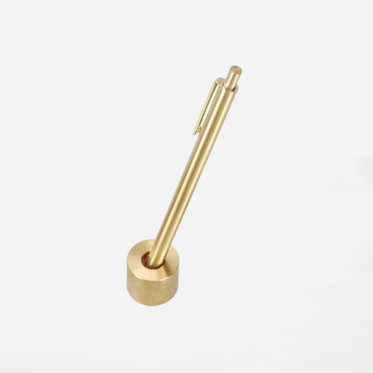 BRASS PEN STAND SOLID