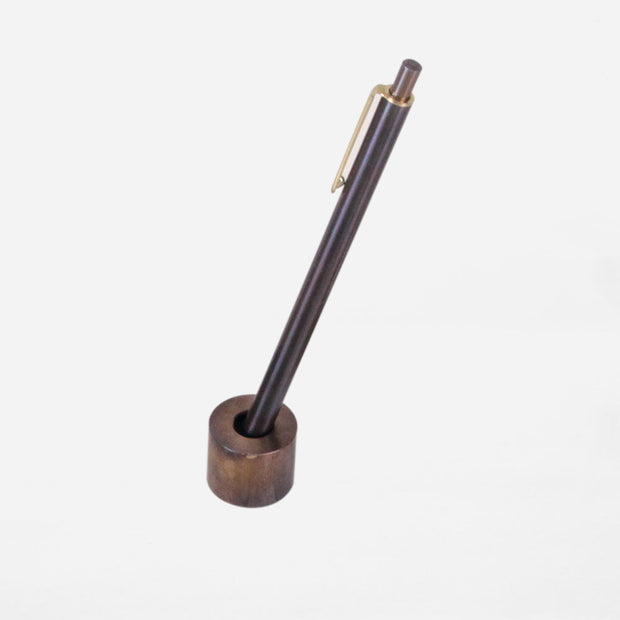 BRASS PEN STAND RUST