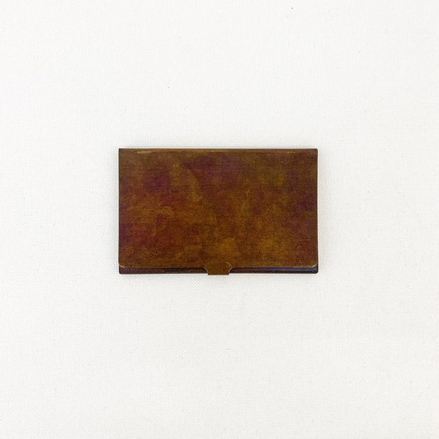 BRASS BOX CARDCASE RUST