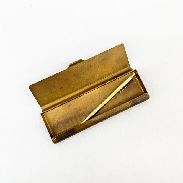 BRASS PEN CASE RUST