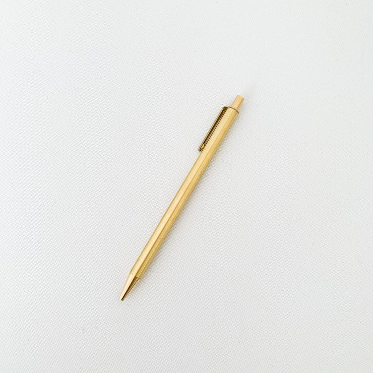BRASS RETRACTABLE PEN SOLID BRASS