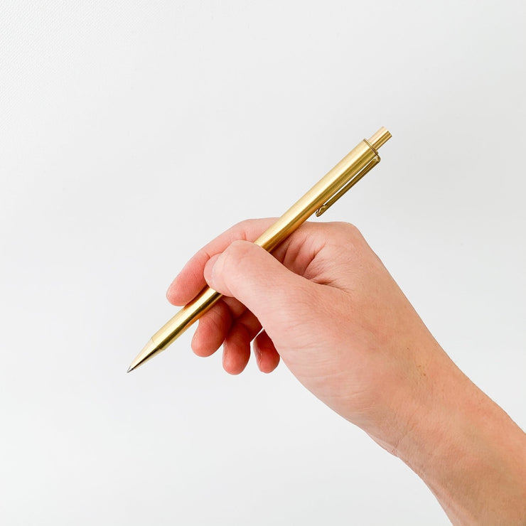 BRASS RETRACTABLE PEN SOLID BRASS