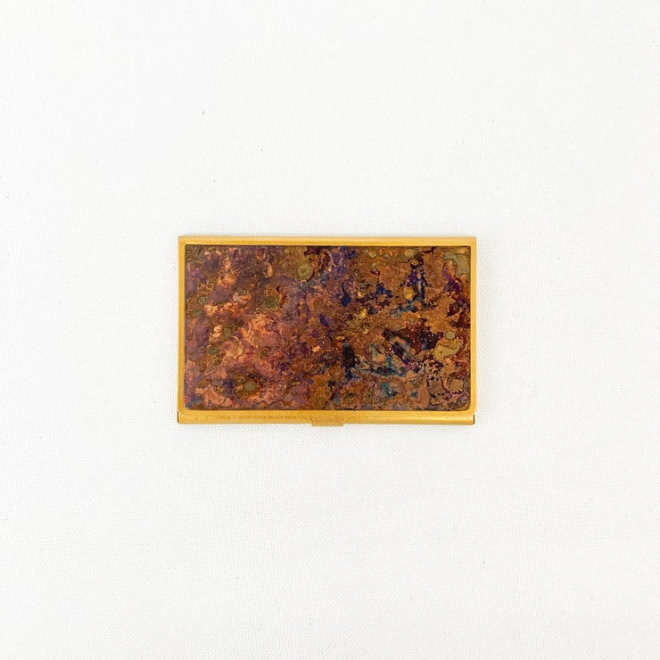 CORROSION BRASS CARD CASE HANMON KUJYAKU