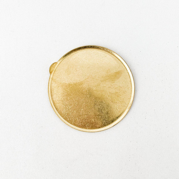 BRASS  GRIP CIRCLE PLATE SOLID BRASS