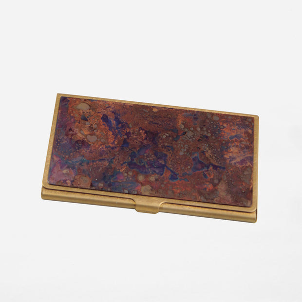 CORROSION BRASS CARD CASE HANMON KUJYAKU