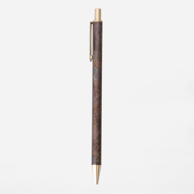 BRASS RETRACTABLE PEN HANMON KUJYAKU