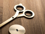 Scissors GD (stainless steel, titanium, brass)