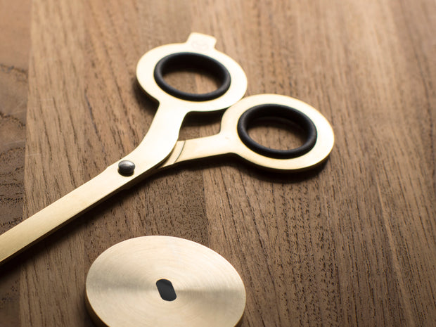 Scissors GD (stainless steel, titanium, brass)